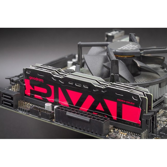 Goodram *DDR4 Rival Radiant 8GB (1* 8)/3200 CL16 Red memory module 1 x 8 GB 3200 MT/s 288-pin DIMM