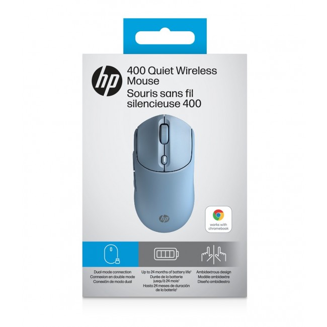 HP 400 Quiet Blue Wireless Mouse
