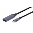 Cablexpert A-USB3C-HDMI-01 video cable adapter 0.15 m USB Type-C Grey Cablexpert A-USB3C-HDMI-01 video cable adapter 0.15 m USB Type-C Grey