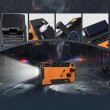 Extralink RADIO AWARYJNE SOLARNE Z KORBKA DYNAMO POWERBANK 4000MAH Z LATARKA SOS SR-4000 Portable Analog Black, Orange