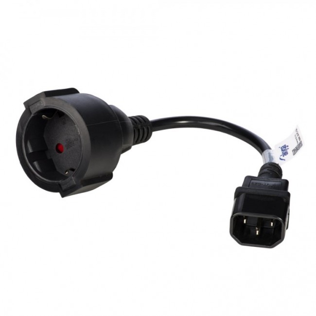Akyga AK-PC-10A power cable Black 0.15 m CEE7/4