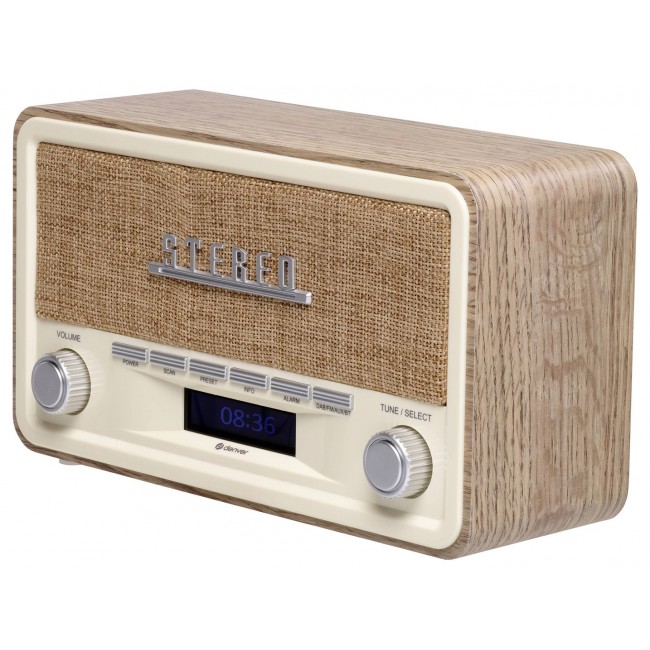 Retro radio Denver DAB-18 ligh wood