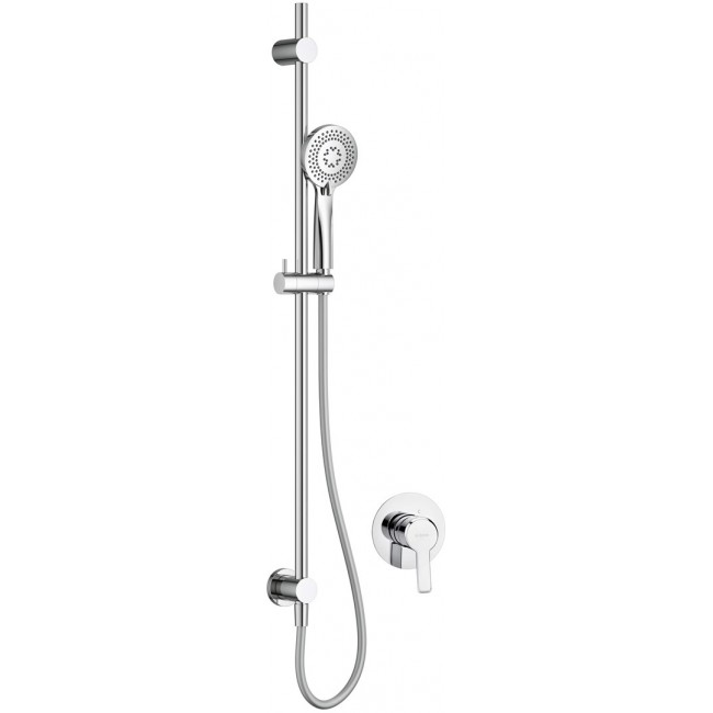 Concealed shower set with rail Concealed shower set with rail