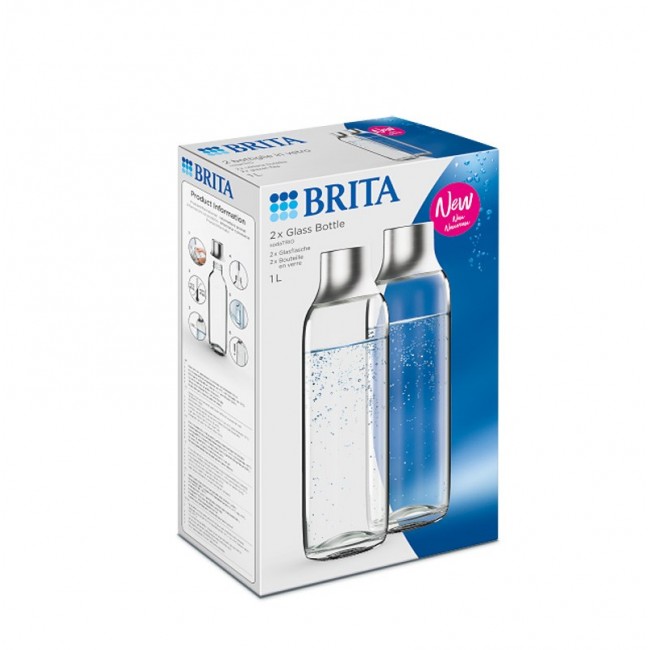 Brita sodaTRIO bottle (2 pcs., glass) Brita sodaTRIO bottle (2 pcs., glass)