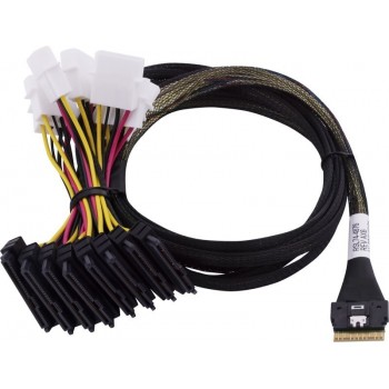 Microchip Technology 2305400-R Serial Attached SCSI (SAS) cable 0.8 m Black, Multicolour