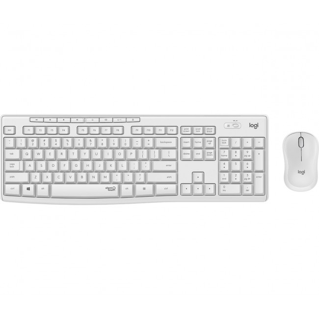 Logitech MK295 Silent Wireless Combo keyboard RF Wireless QWERTY US International White