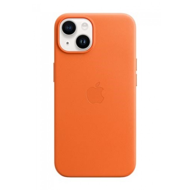 Leather Case Apple with MagSafe Orange for iPhone 14 Plus Leather Case Apple with MagSafe Orange for iPhone 14 Plus