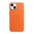 Leather Case Apple with MagSafe Orange for iPhone 14 Plus