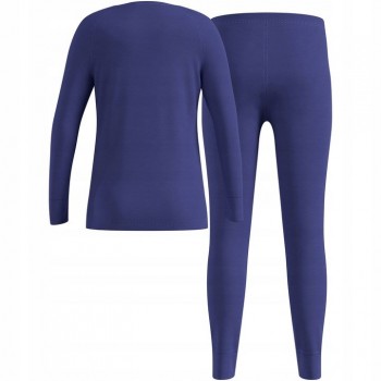 Thermal underwear - Odlo Set long MERINO 200 set, size 116cm, blue