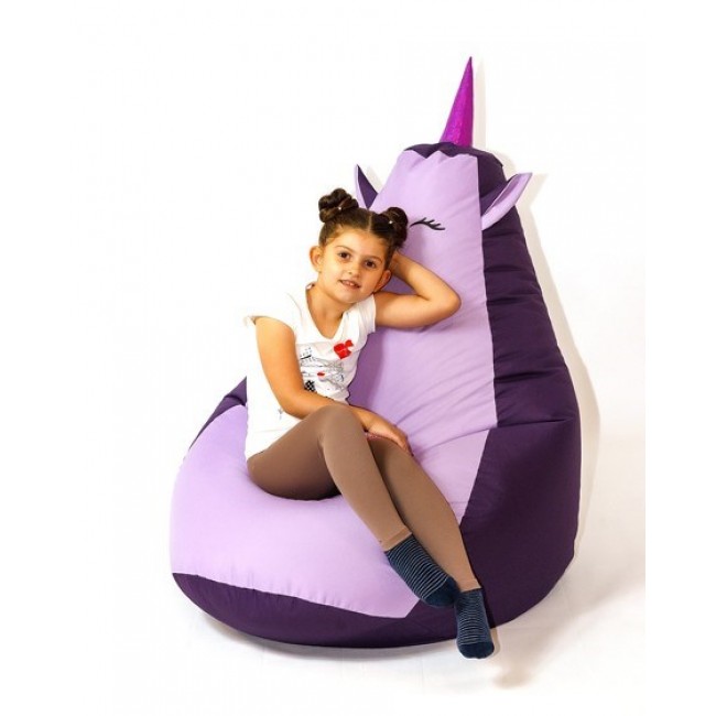Sako bag pouffe Unicorn purple-light purple L 105 x 80 cm