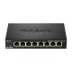 D-Link DGS-108 Unmanaged L2 Gigabit Ethernet (10/100/1000) Black