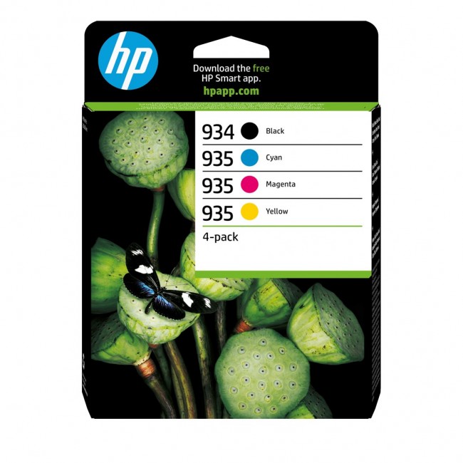 HP 934/35 4x Schwarz+Dreifarbig Tintenpatrone