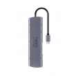 UNITEK D1113BGY01 interface hub 2 x USB 3.2 Gen 2 (3.1 Gen 2) Type-C 1000 Mbit/s Grey