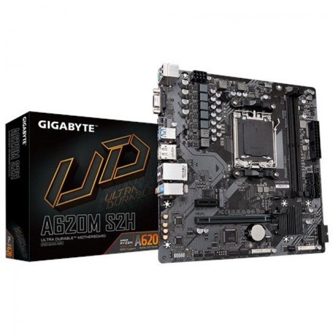 Motherboard Gigabyte A620M S2H (A620, AM5, mATX, DDR5) Motherboard Gigabyte A620M S2H (A620, AM5, mATX, DDR5)