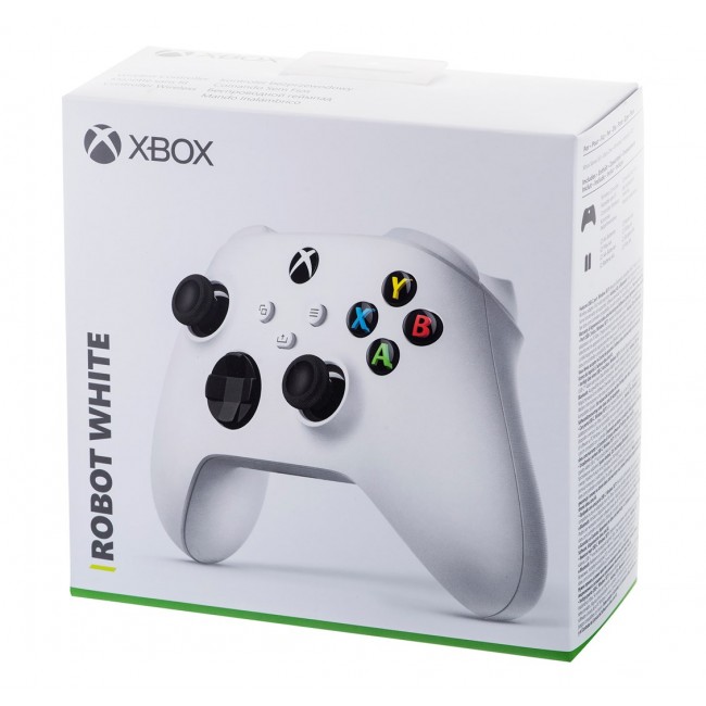 Microsoft Xbox Wireless Controller White Gamepad Xbox Series S,Xbox Series X,Xbox One,Xbox One S,Xbox One X Analogue / Digital Bluetooth/USB