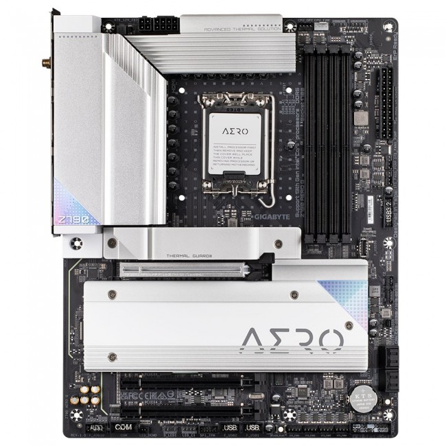 GIGABYTE Z790 AERO G Motherboard - Supports Intel Core 14th CPUs, up to 7600MHz DDR5 (OC), 1 PCIe 5.0+4xPCIe 4.0 M.2, Wi-Fi 6E, 2.5GbE LAN, USB 3.2 Gen 2x2 GIGABYTE Z790 AERO G Motherboard - Supports Intel Core 14th CPUs, up to 7600MHz DDR5 (OC), 1 PCIe 5.0+4xPCIe 4.0 M.2, Wi-Fi 6E, 2.5GbE LAN, USB 3.2 Gen 2x2