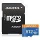 ADATA AUSDX512GUICL10A1-RA1 memory card 512 GB MicroSDXC UHS-I Class 10 ADATA AUSDX512GUICL10A1-RA1 memory card 512 GB MicroSDXC UHS-I Class 10