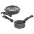 BALLARINI TORRE Set of 2 frying pans (24 + 28 cm) + saucepan 16 cm 3H