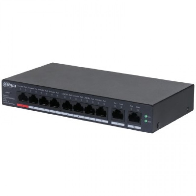 Dahua Technology DH-CS4010-8GT-110 network switch Managed L2 Gigabit Ethernet (10/100/1000) Power over Ethernet (PoE) Black Dahua Technology DH-CS4010-8GT-110 network switch Managed L2 Gigabit Ethernet (10/100/1000) Power over Ethernet (PoE) Black