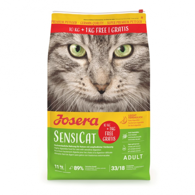 JOSERA Sensicat dry cat food 10kg +1 kg
