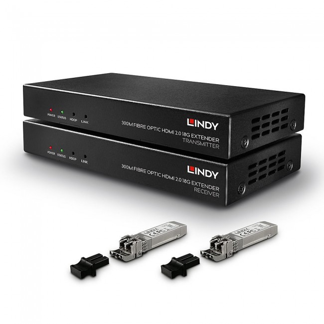 Lindy 300m Fibre Optic HDMI 18G & IR Extender Lindy 300m Fibre Optic HDMI 18G & IR Extender