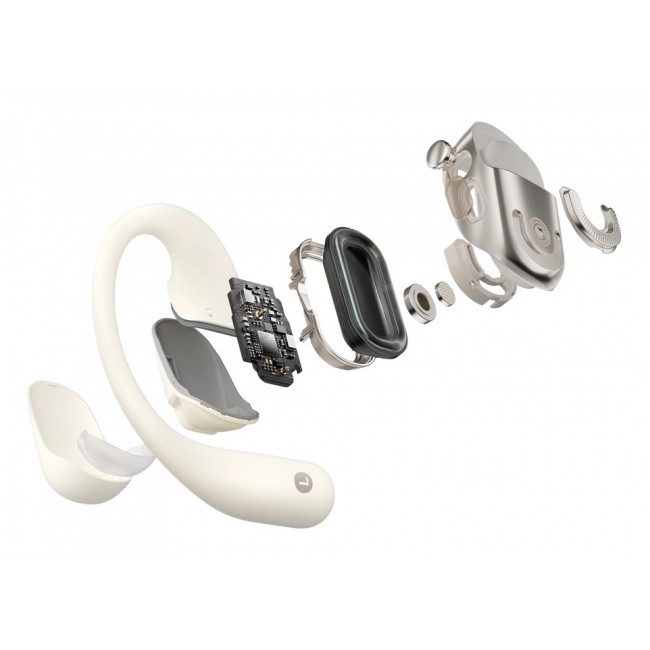 SHOKZ OpenFit 2 Headphones Wireless Ear-hook Calls/Music/Sport/Everyday Beige
