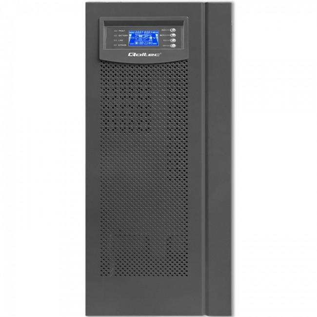 Qoltec 53982 UPS | On-line | Pure Sine Wave | 6kVA | 4.8kW | LCD | USB