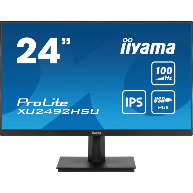 iiyama ProLite 24 IPS technology panel with USB hub and 100Hz refresh rate
