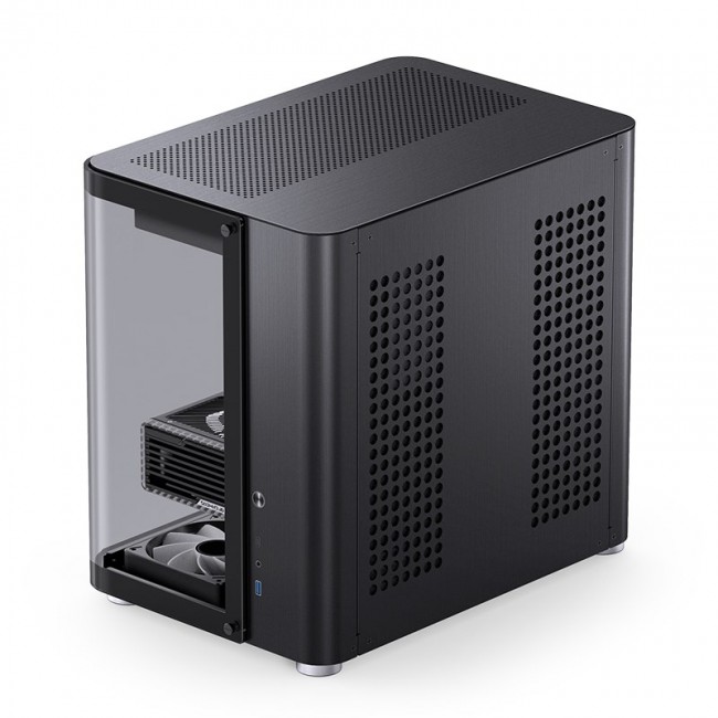 Jonsbo TK-2 2.0 Midi-Tower, Tempered Glass - black
