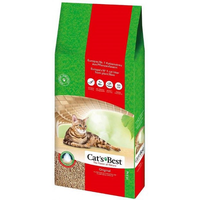Cat's Best Eco Plus Original - Wooden Cat Litter - 30l