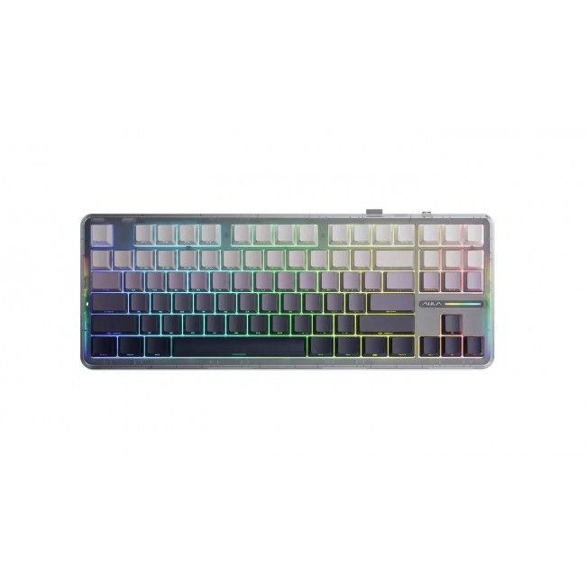 AULA Gasket F87 Gradient Grey SpaceCrystal RGB Keyboard