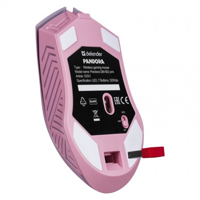 Defender Pandora RF wireless mouse pink 3200 dpi 7P
