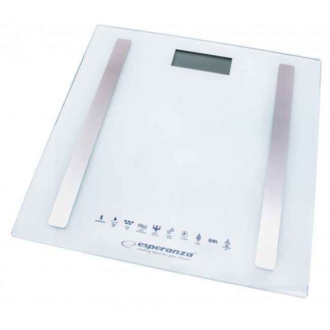 Esperanza EBS016W personal scale Square White Electronic personal scale
