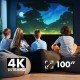 Maclean MC-213 Portable Projection Screen, Compact, Floor, 100