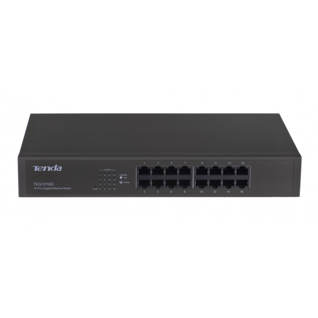 Tenda 16-port Gigabit Ethernet Switch Unmanaged Blue Tenda 16-port Gigabit Ethernet Switch Unmanaged Blue