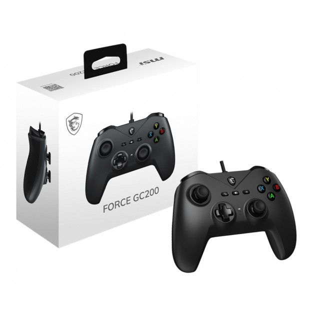 MSI FORCE GC200 Gaming Controller Black USB Gamepad Analogue / Digital Android, PC