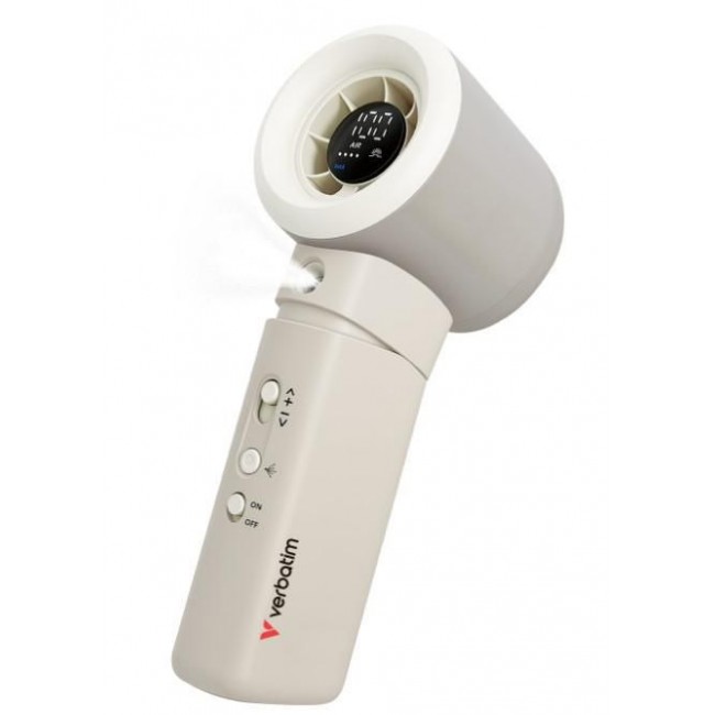 Verbatim Cool 'n' Go Aqua Breeze Handheld Fan White/Silver