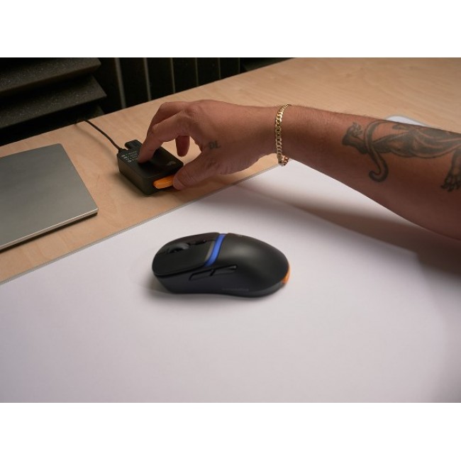 Glorious Gaming Model D3 Wireless Gaming Mouse - InfinitePlay Swappable Battery System, 8k Polling, 130M Click Optical Switches, Ultralight 69g, 30K DPI Optical Sensor, RGB - Black