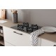 Indesit ING 61T/BK Black Built-in 59 cm Gas 4 zone(s)