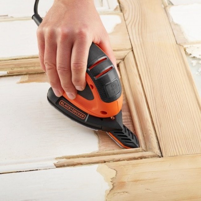 Black & Decker BEW230 Detail sander 11000 RPM Black, Orange 55 W Black & Decker BEW230 Detail sander 11000 RPM Black, Orange 55 W