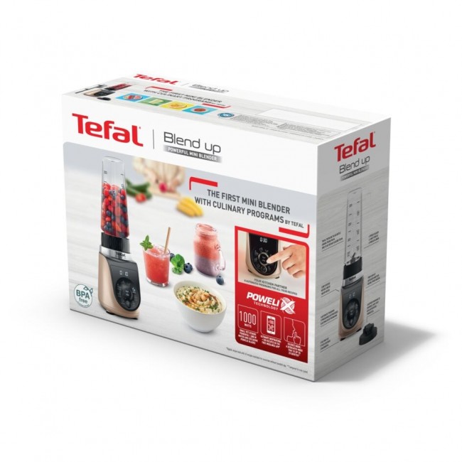 Tefal Blend Up BL190AF0 blender 0.85 L Tabletop blender 1000 W Beige, Black, Transparent Tefal Blend Up BL190AF0 blender 0.85 L Tabletop blender 1000 W Beige, Black, Transparent