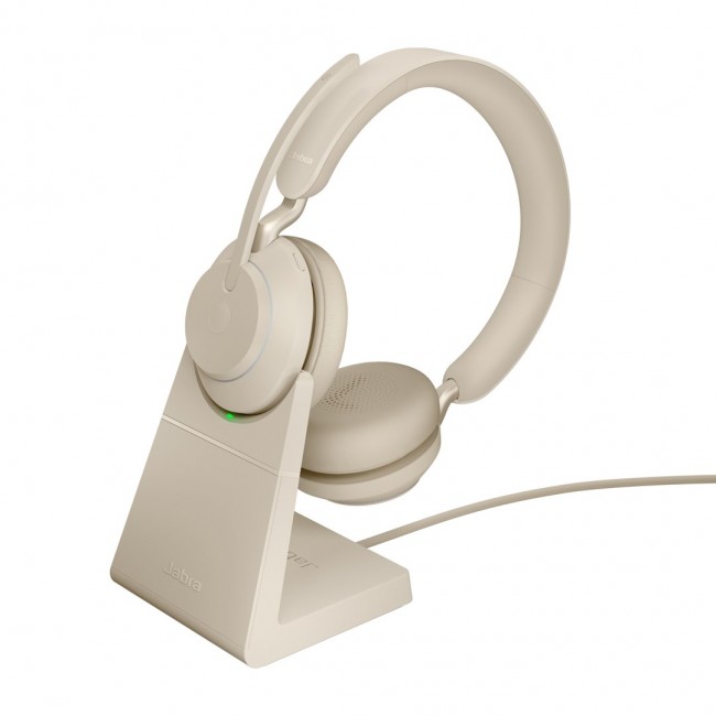 Jabra Evolve2 65 USB-C Beige UC Chrg stand Stereo Jabra Evolve2 65 USB-C Beige UC Chrg stand Stereo