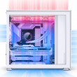 Jonsbo D41 Screen ATX Case, Tempered Glass - white