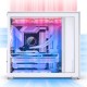 Jonsbo D41 Screen ATX Case, Tempered Glass - white