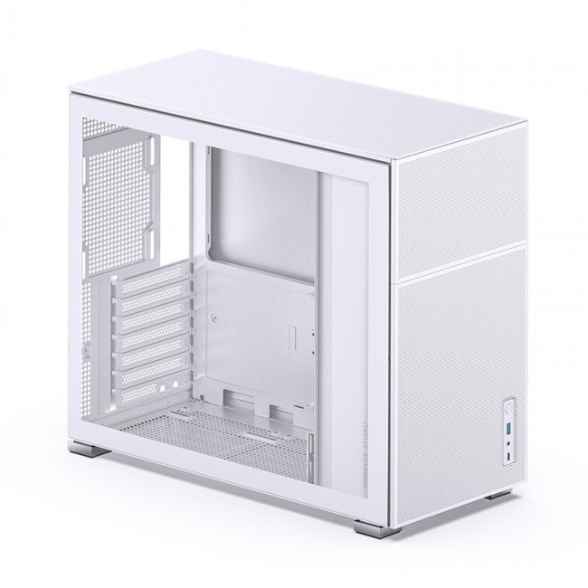 Jonsbo D41 MESH ATX Case, Tempered Glass - white