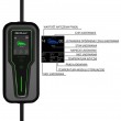 Qoltec Mobile EV Car Charger Adjustable 2in1 Type2 | 11kW | 3 Phases | CEE 5 PIN| LCD |Portable | Wallbox | 5m Qoltec Mobile EV Car Charger Adjustable 2in1 Type2 | 11kW | 3 Phases | CEE 5 PIN| LCD |Portable | Wallbox | 5m