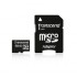 SD microSD Card 4GB Transcend SDHC Class10 w/adapter