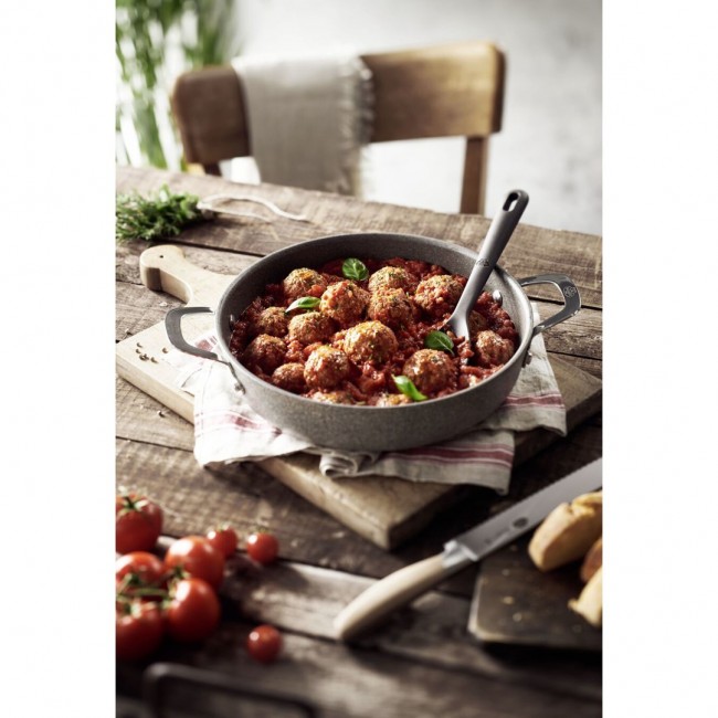 Ballarini Salina Granitium Induction Deep Frying Pan with 2 Handles - 28 cm