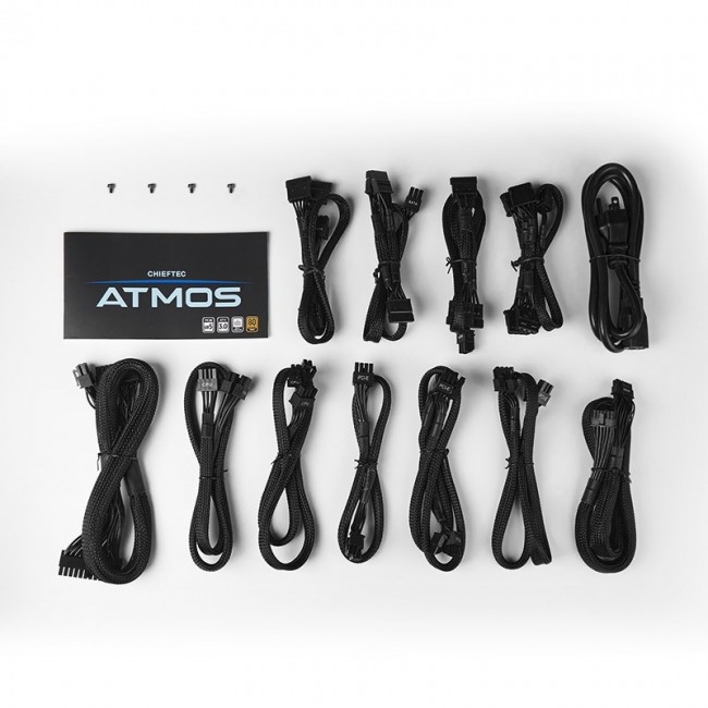 Chieftec Atmos power supply unit 850 W 20+4 pin ATX ATX Black Chieftec Atmos power supply unit 850 W 20+4 pin ATX ATX Black