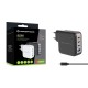 Conceptronic 4-Port 100W GaN USB PD Charger with USB-C Charging Cable, USB-C x 3, USB-A x 1, QC 3.0, PPS